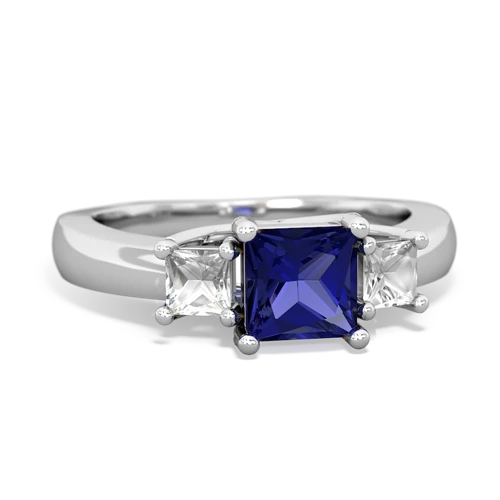 lab sapphire-white topaz timeless ring