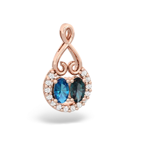 london topaz-alexandrite love nest pendant