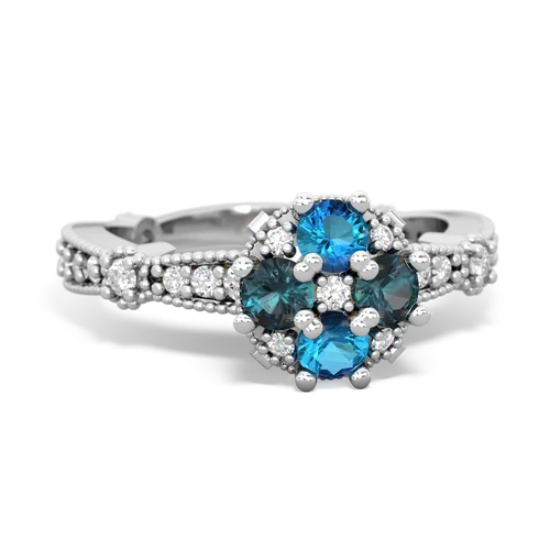 london topaz-alexandrite art deco engagement ring