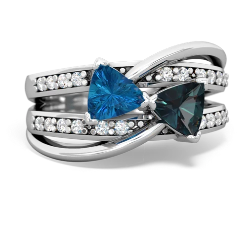 london topaz-alexandrite couture ring