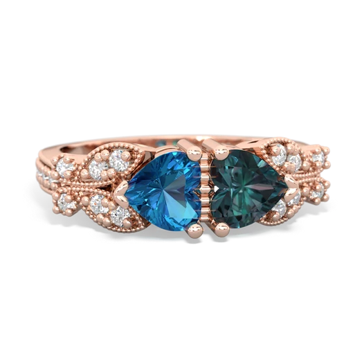 london topaz-alexandrite keepsake butterfly ring