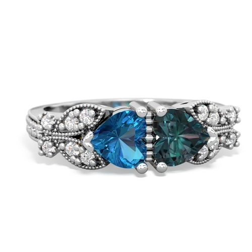 london topaz-alexandrite keepsake butterfly ring