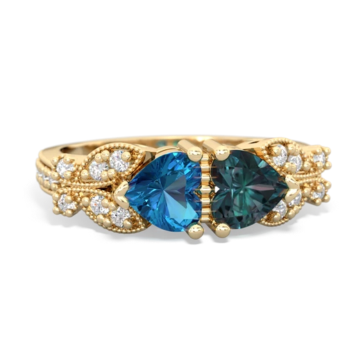 london topaz-alexandrite keepsake butterfly ring