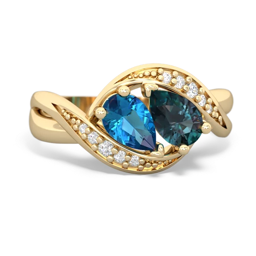 london topaz-alexandrite keepsake curls ring