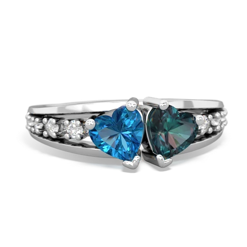 london topaz-alexandrite modern ring