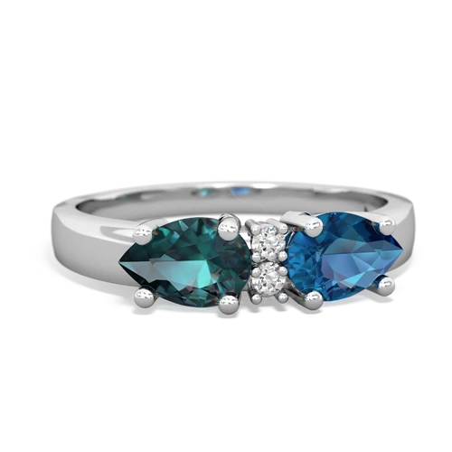 london topaz-alexandrite timeless ring