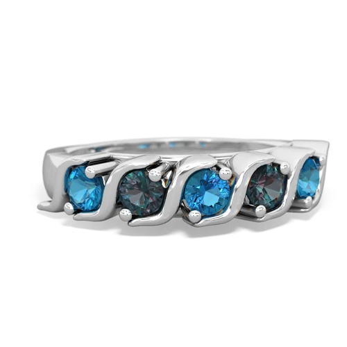 london topaz-alexandrite timeless ring