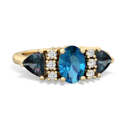 london topaz-alexandrite timeless ring