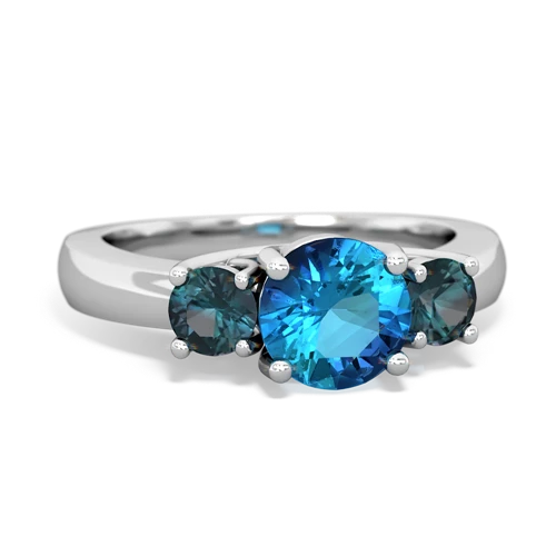 london topaz-alexandrite timeless ring