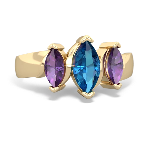 london topaz-amethyst keepsake ring