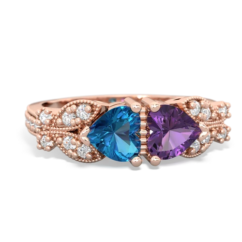 london topaz-amethyst keepsake butterfly ring