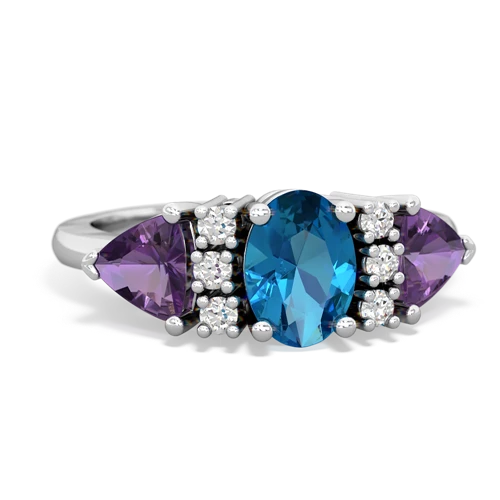 london topaz-amethyst timeless ring