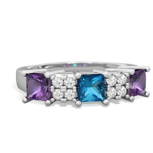 london topaz-amethyst timeless ring