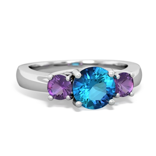 london topaz-amethyst timeless ring