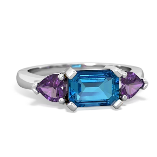 london topaz-amethyst timeless ring