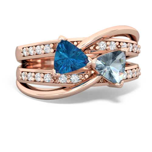 london topaz-aquamarine couture ring