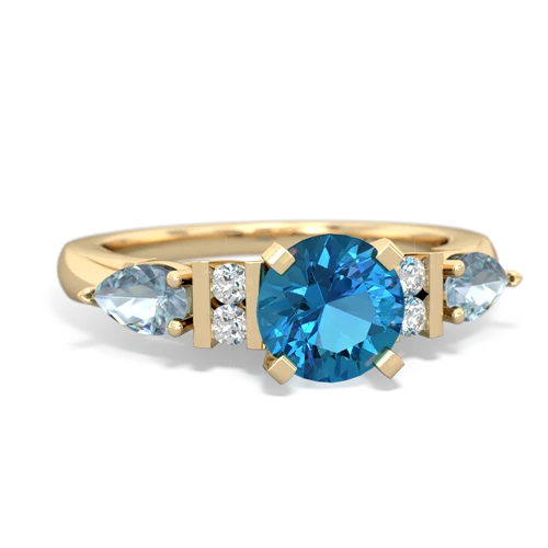 london topaz-aquamarine engagement ring