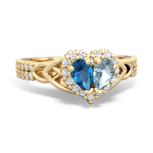 london topaz-aquamarine keepsake engagement ring