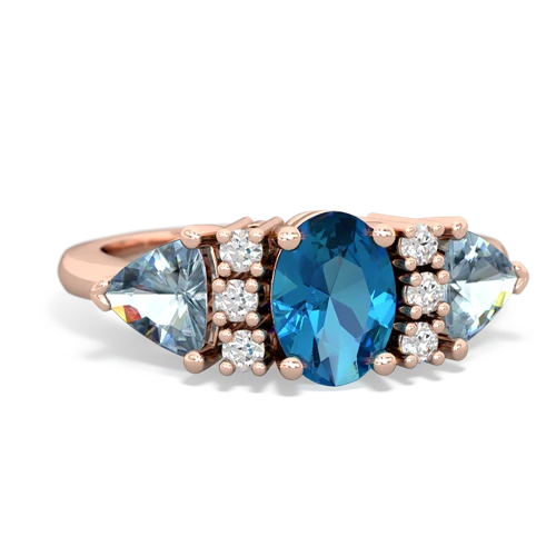 london topaz-aquamarine timeless ring