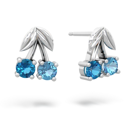 london topaz-blue topaz cherries earrings