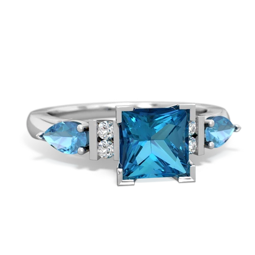 london topaz-blue topaz engagement ring