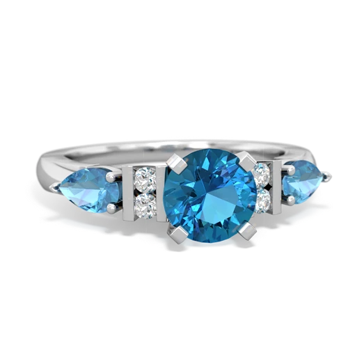 london topaz-blue topaz engagement ring