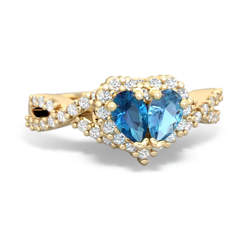 london topaz-blue topaz engagement ring