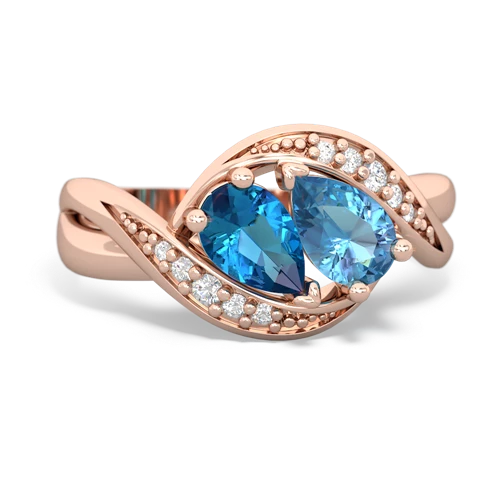 london topaz-blue topaz keepsake curls ring