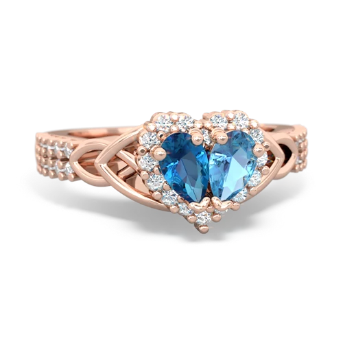 london topaz-blue topaz keepsake engagement ring