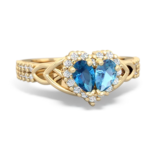 london topaz-blue topaz keepsake engagement ring