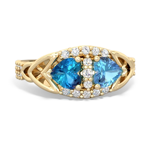 london topaz-blue topaz keepsake engagement ring