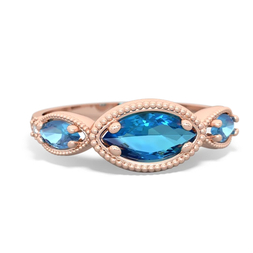 london topaz-blue topaz milgrain marquise ring