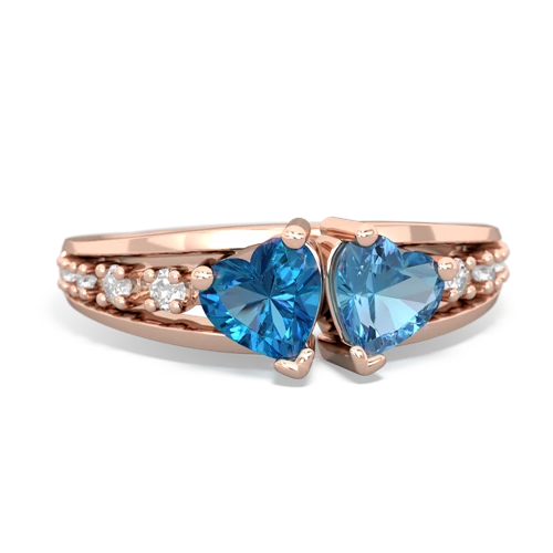 london topaz-blue topaz modern ring