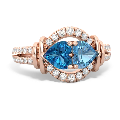 london topaz-blue topaz pave keepsake ring