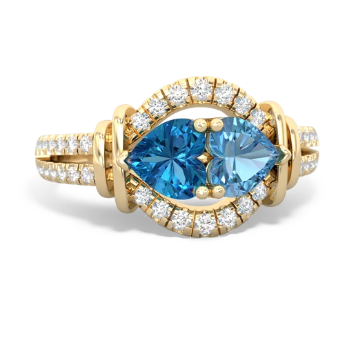 london topaz-blue topaz pave keepsake ring