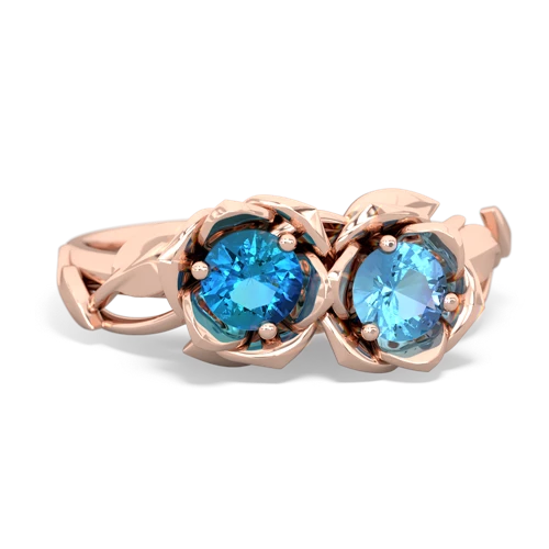 london topaz-blue topaz roses ring