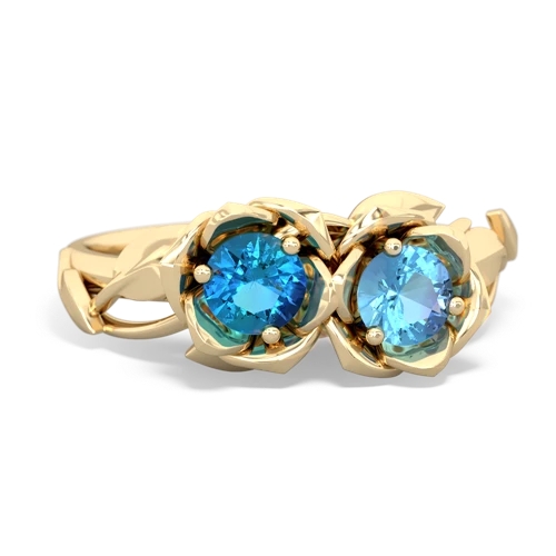 london topaz-blue topaz roses ring