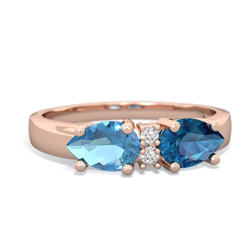 london topaz-blue topaz timeless ring