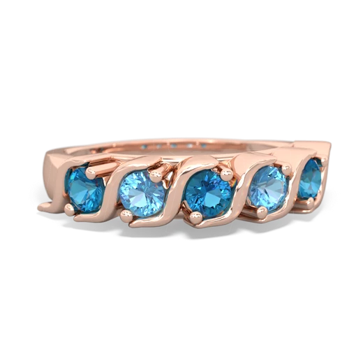 london topaz-blue topaz timeless ring