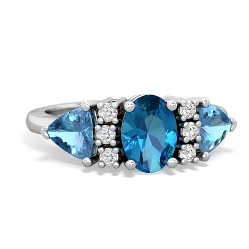 london topaz-blue topaz timeless ring