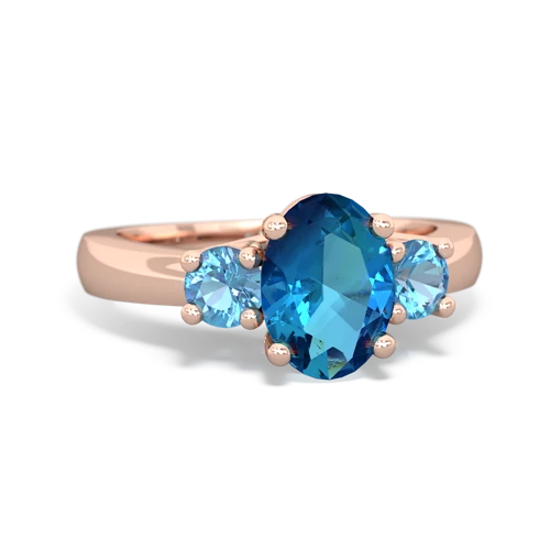 london topaz-blue topaz timeless ring