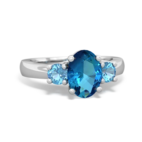 london topaz-blue topaz timeless ring