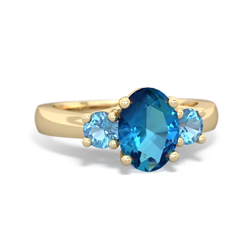 london topaz-blue topaz timeless ring