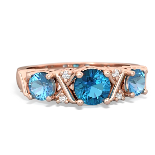 london topaz-blue topaz timeless ring