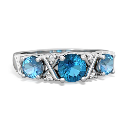 london topaz-blue topaz timeless ring