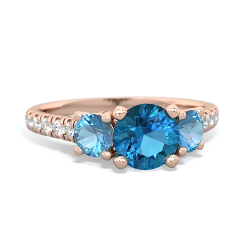 london topaz-blue topaz trellis pave ring