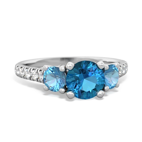 london topaz-blue topaz trellis pave ring