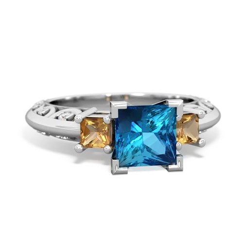 london topaz-citrine engagement ring