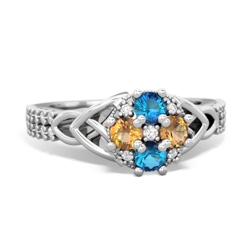 london topaz-citrine engagement ring