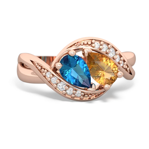 london topaz-citrine keepsake curls ring